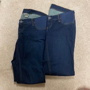 Indigo Blue Maternity skinny jeans, Medium 2 pairs